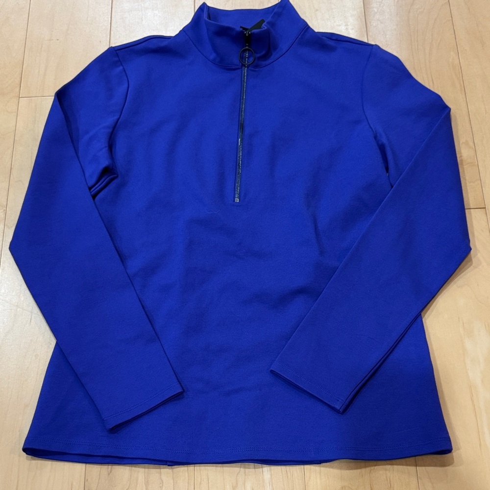 Kenneth Cole blue  1/4 zip pullover -Size Large  NWT